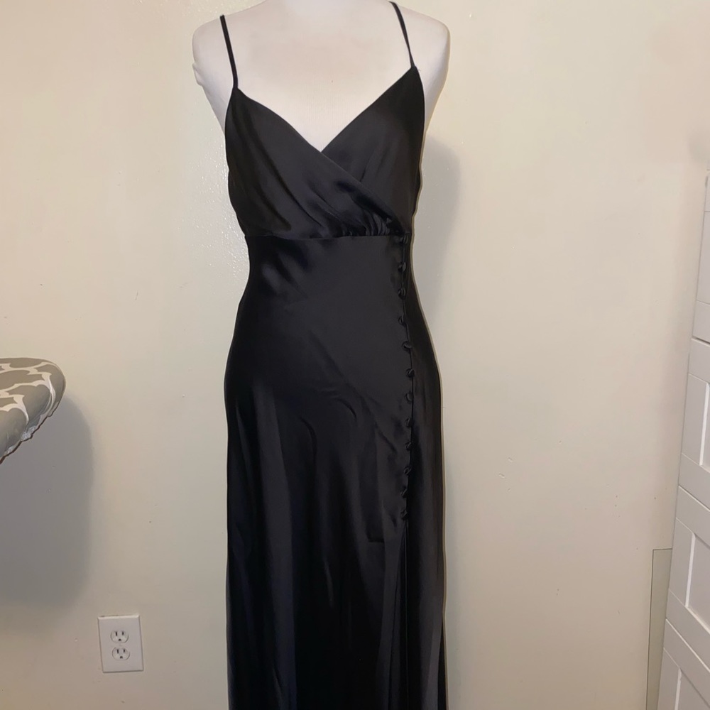 Long Slit Black dress